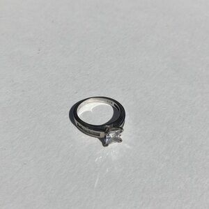 Sterling Ring with Cubic Stone